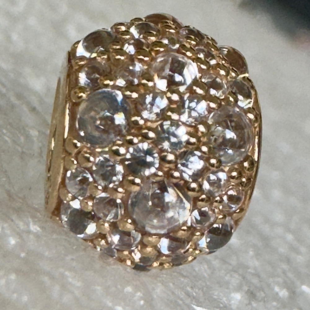 NEW❗️100% Authentic Pandora 14k Gold Yellow Shimmering Droplets Charm - Picture 4 of 10